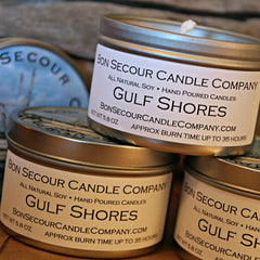 Gulf Shores Soy Candle Tin