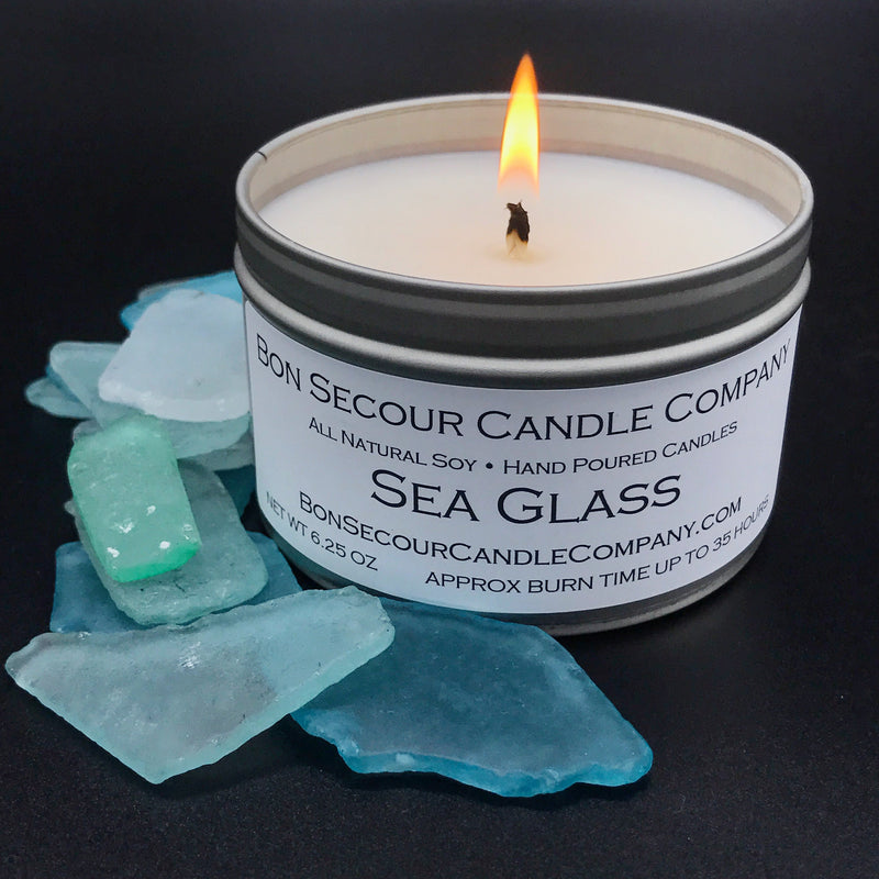 Sea Glass Soy Candle Tin